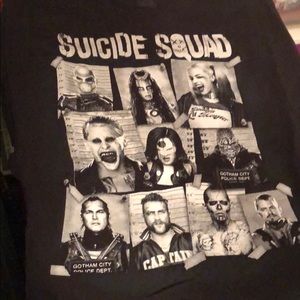 Suicide squad black graphic t shirt